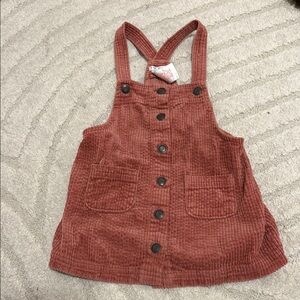 Kids Corduroy Button-Front Overalls